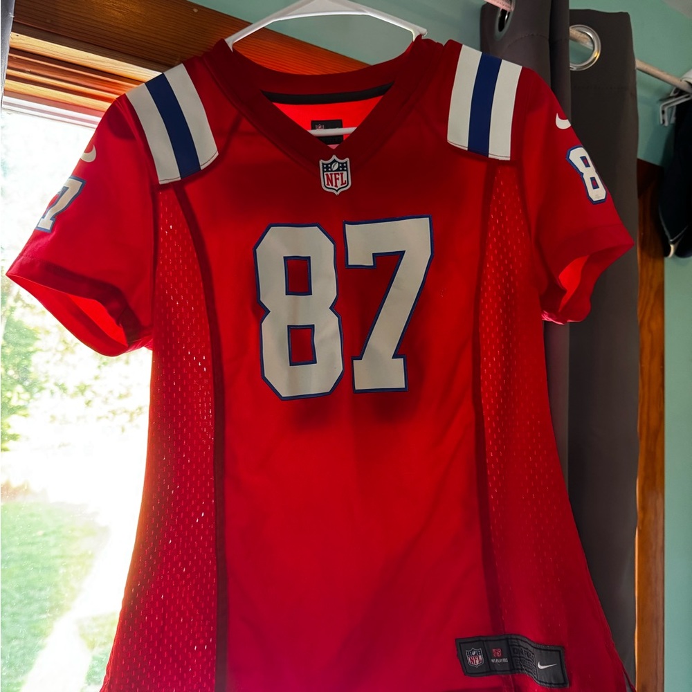 Nike Red NFL Patriots Gronk Jersey!